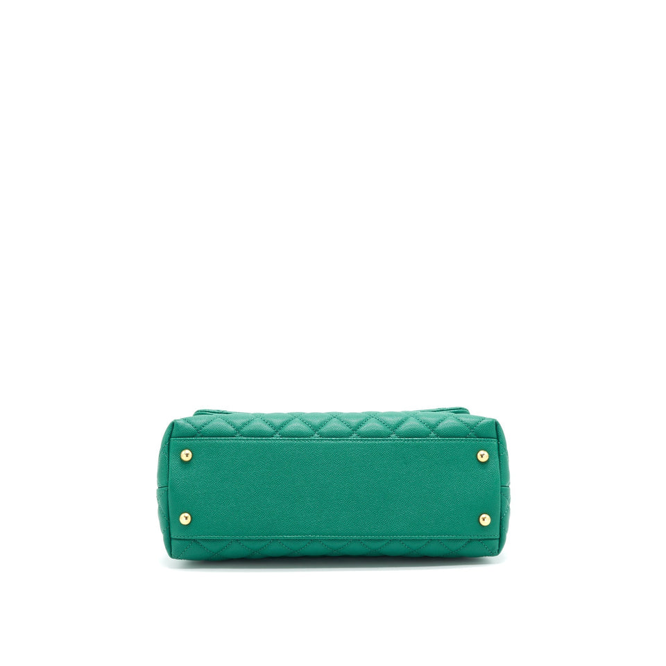 Chanel Cocohandle Flap Bag Medium Green with
