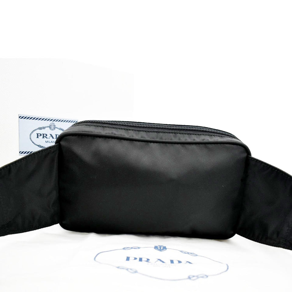 Prada Tessuto Nylon Belt Bag Black