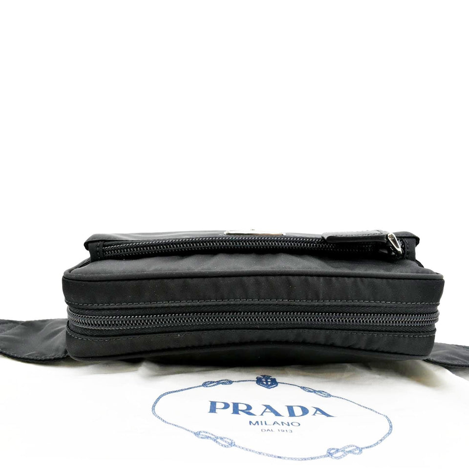 Prada Tessuto Nylon Belt Bag Black