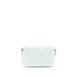 Chanel 21K My Perfect Mini Flap Bag Caviar Iridescent Pastel Green
