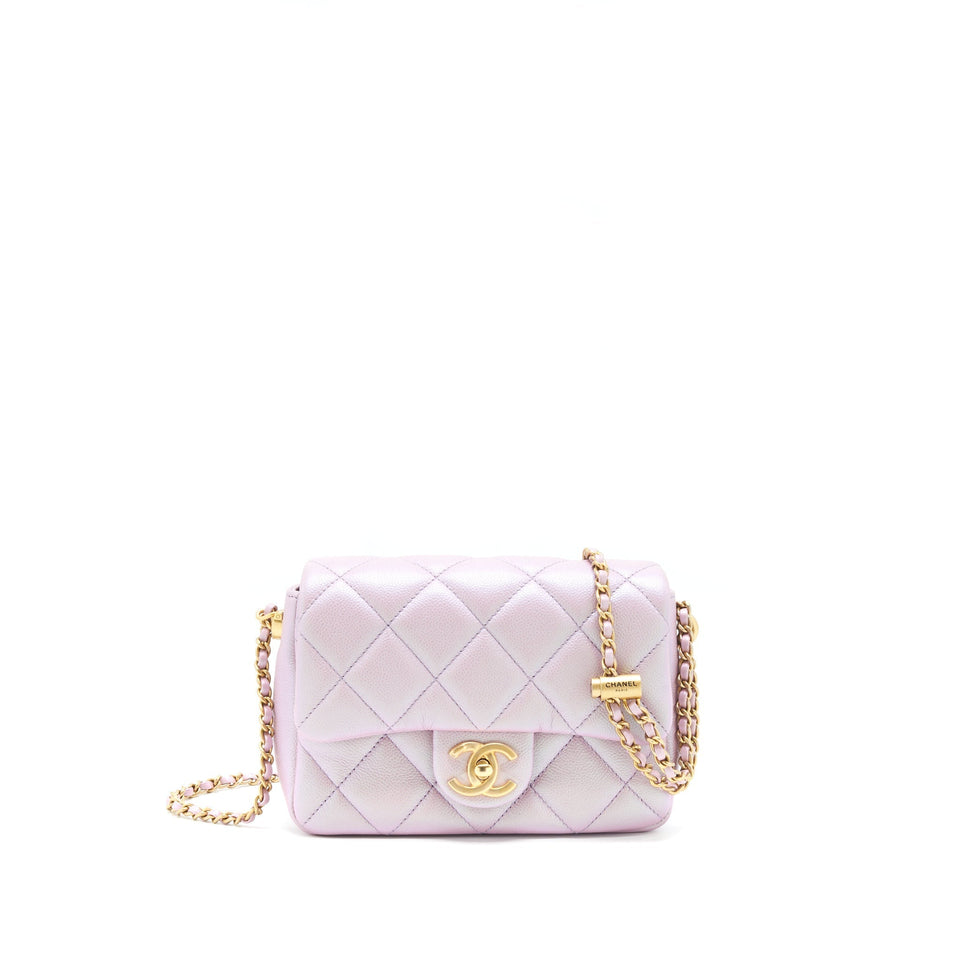 Chanel 21K My Perfect Mini Flap Bag Caviar Pink