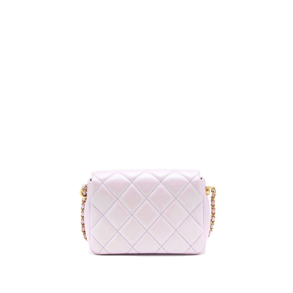 Chanel 21K My Perfect Mini Flap Bag Caviar Pink