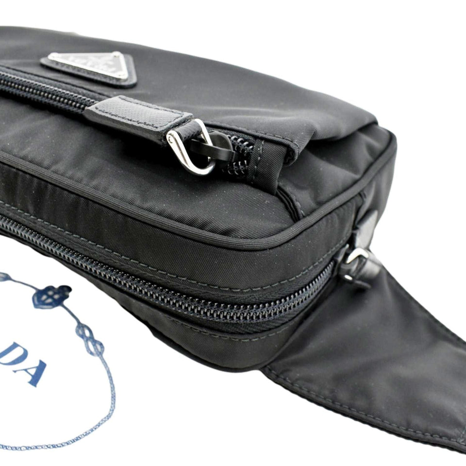 Prada Tessuto Nylon Belt Bag Black
