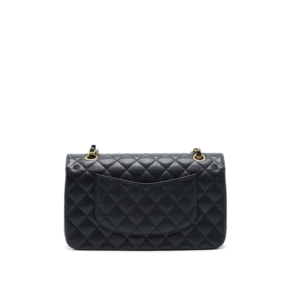 Chanel Medium Classic Double Flap 25cm Caviar Black