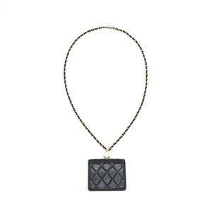 Chanel Flap Coin Purse with Chain Black Caviar L