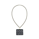 Chanel Flap Coin Purse with Chain Black Caviar L