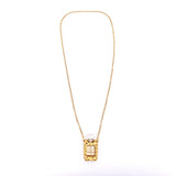 Chanel Vintage CC Logos Gold Chain Perfume Pendant Necklace