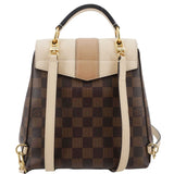Louis Vuitton Clapton Damier Ebene Backpack Bag Creme Beige