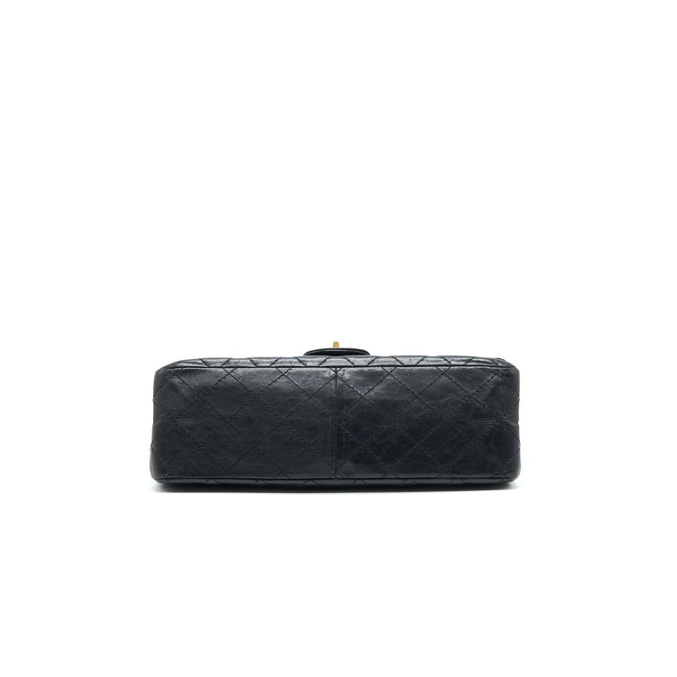 Chanel 2.55 226 Reissue Flap Bag Aged Calfskin in Black