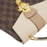 Louis Vuitton Clapton Damier Ebene Backpack Bag Creme Beige