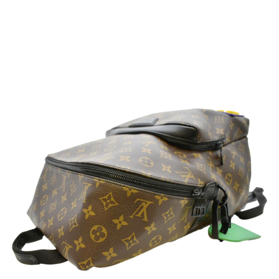 Louis Vuitton Discovery LV Rubber Monogram Canvas Backpack Brown