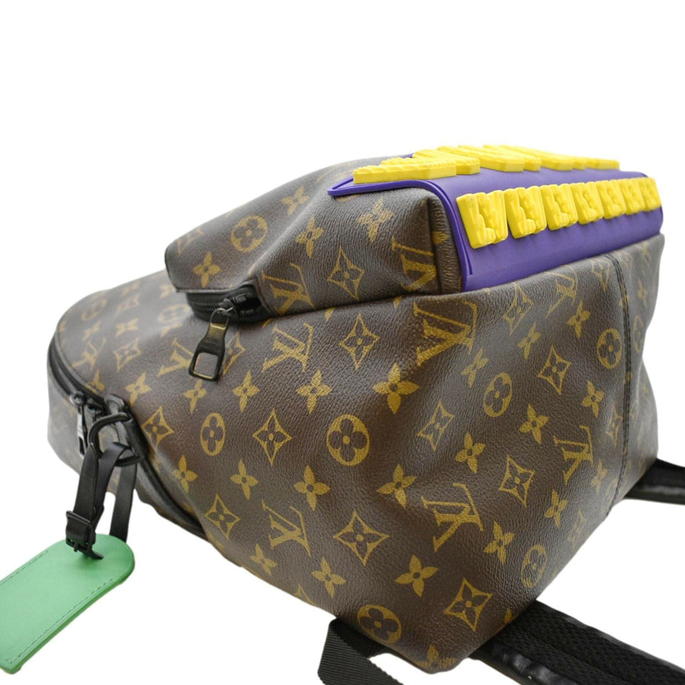 Louis Vuitton Discovery LV Rubber Monogram Canvas Backpack Brown