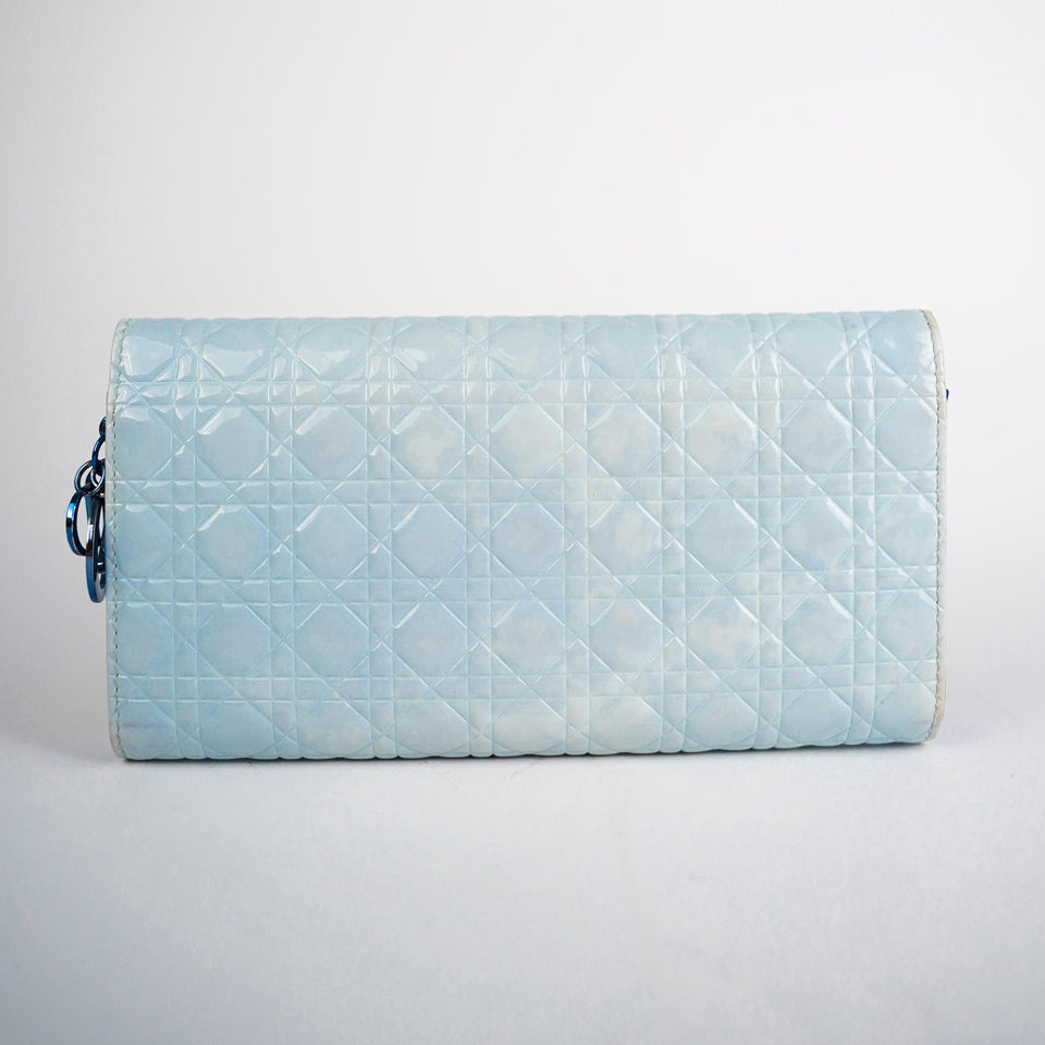 Dior Wallet On Chain WOC Crossbody Bag Blue