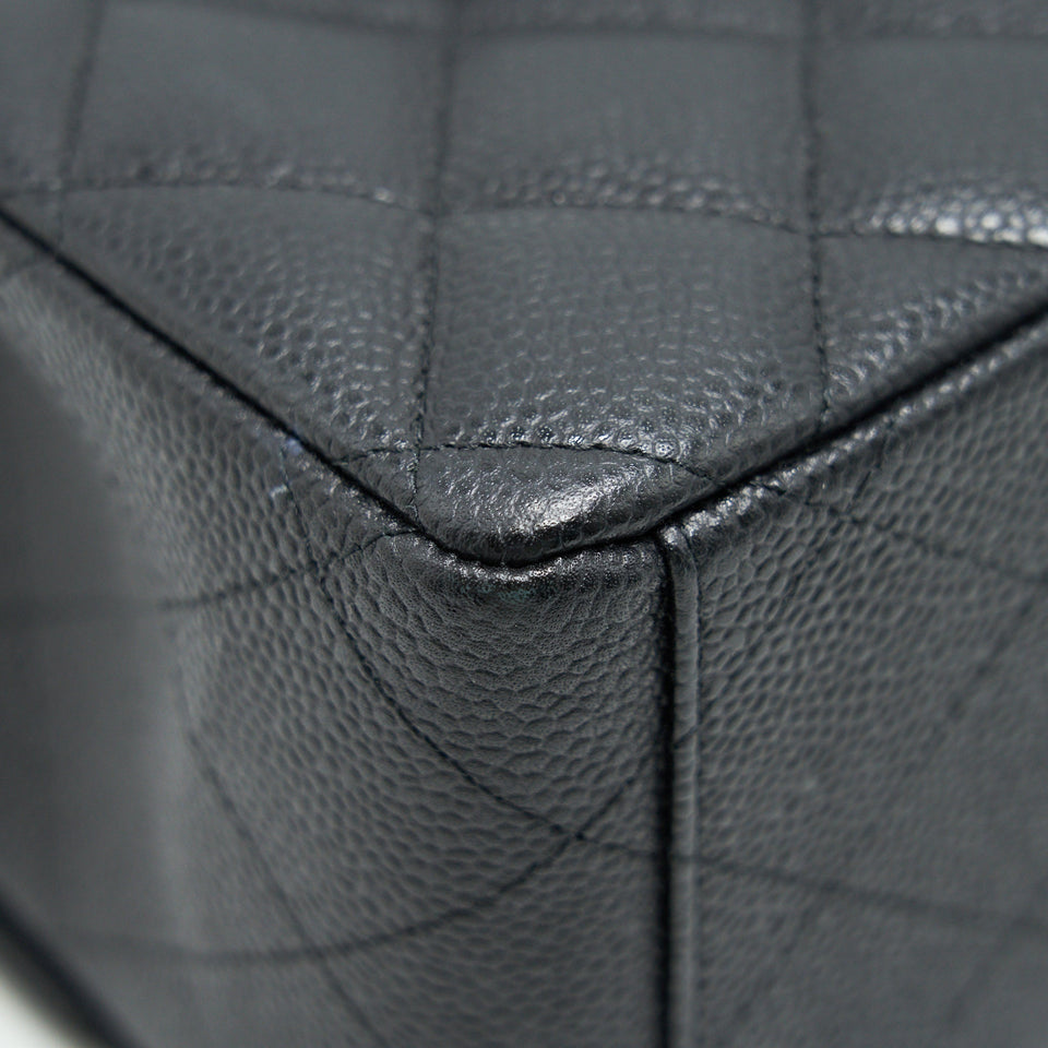 Chanel CAVIER CLASSIC MAXI DOUBLE FLAP BAG BLACK