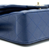 Chanel Classic Small Double Flap Caviar NAVY L