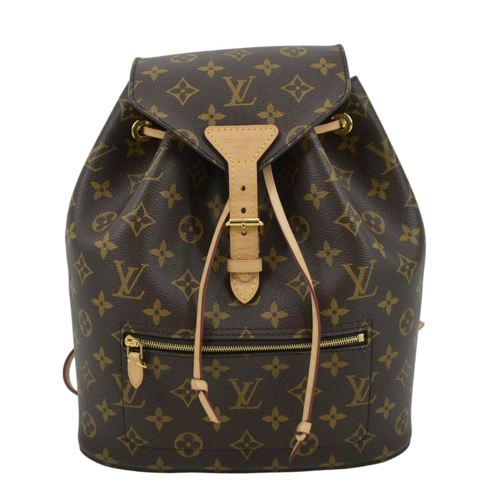 Louis Vuitton Montsouris PM Monogram Canvas Backpack Brown