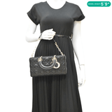 Christian Dior Lady D-Joy Medium Cannage Leather Shoulder Bag Black