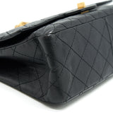 Chanel 2.55 226 Reissue Flap Bag Aged Calfskin in Black