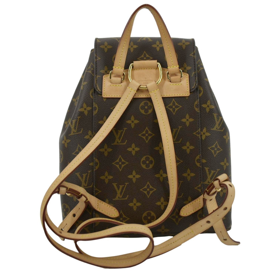 Louis Vuitton Montsouris PM Monogram Canvas Backpack Brown