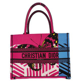 Christian Dior Butterfly Book Canvas Tote bag Pink
