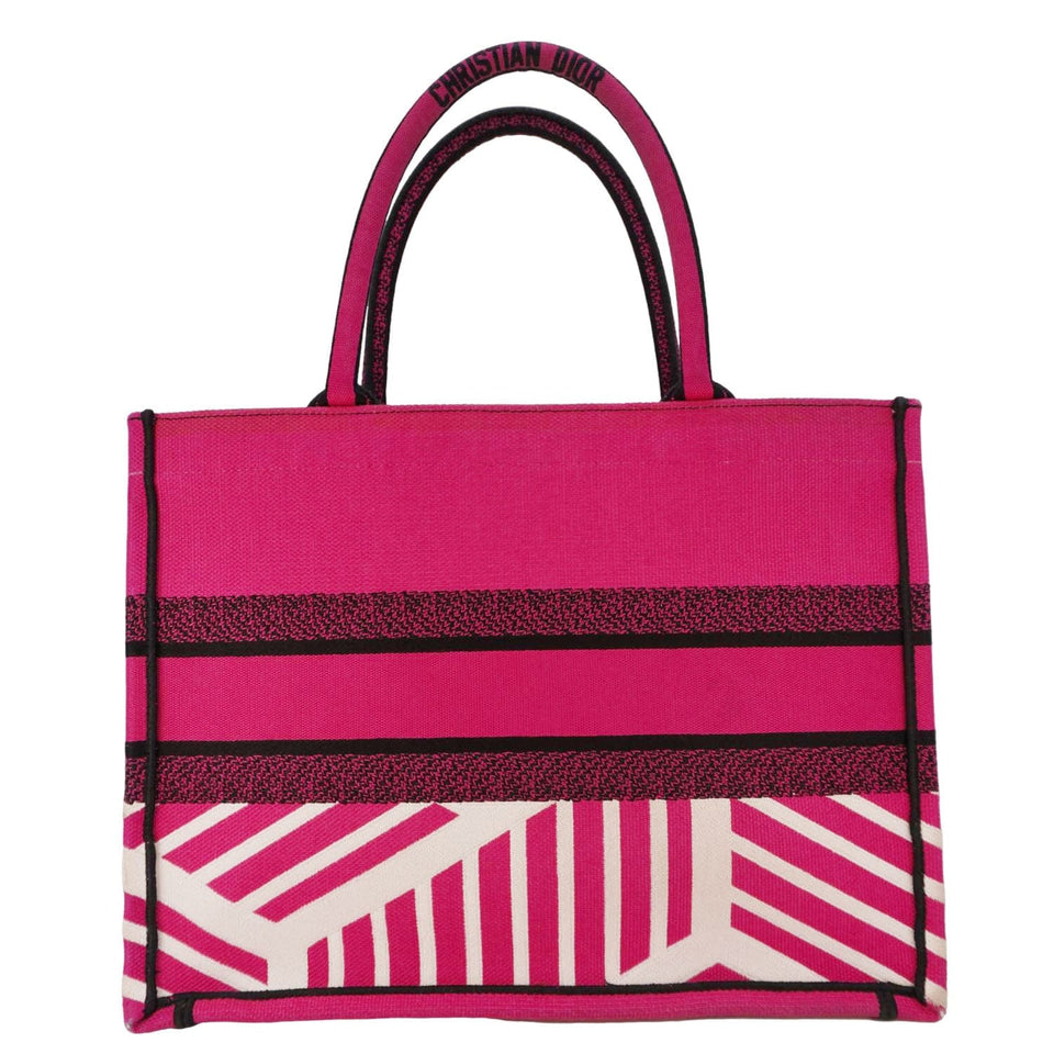 Christian Dior Butterfly Book Canvas Tote bag Pink