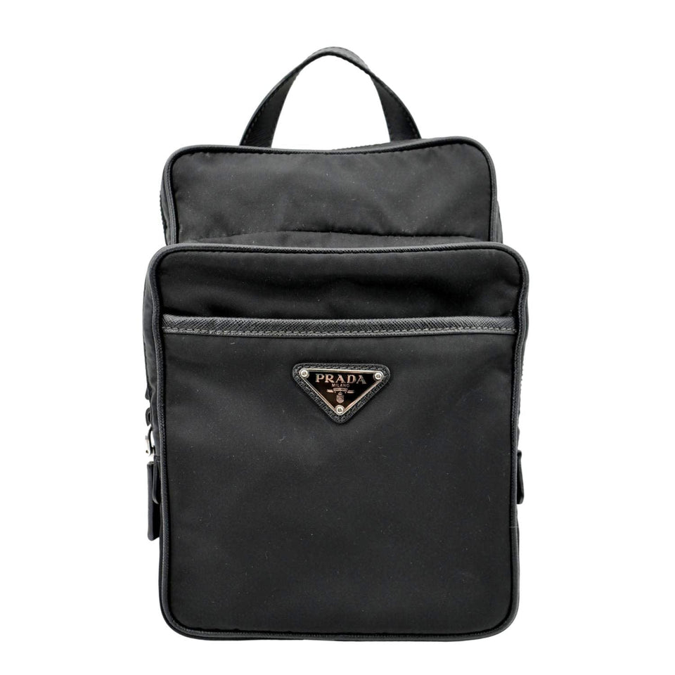 Prada 2vz026 Nylon Backpack Bag Black