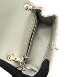 Chanel 22C Mini Square Flap Bag Lambskin Light Grey L