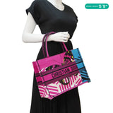 Christian Dior Butterfly Book Canvas Tote bag Pink