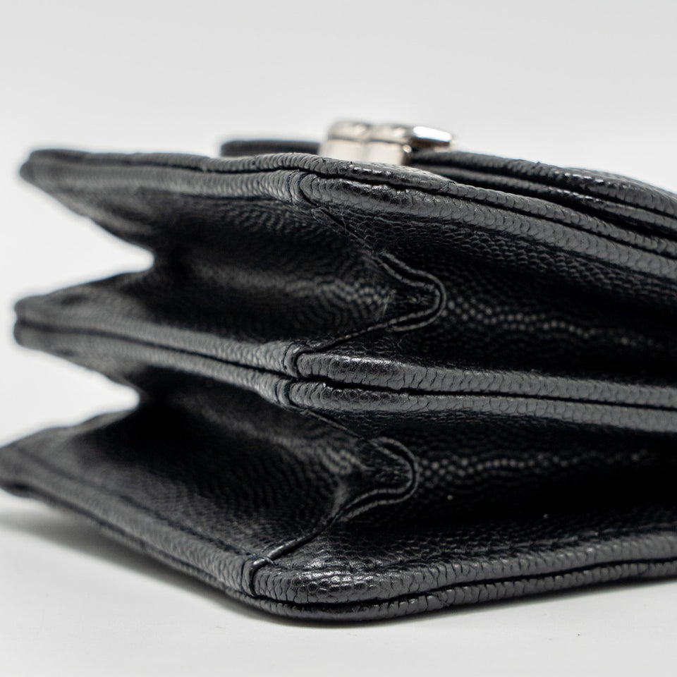 Chanel 22s Mini Clutch With Chain Caviar Black