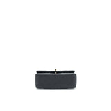 Chanel 21K Top Handle Mini Rectangular Flap Bag Black