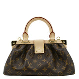 Louis Vuitton Monogram Canvas Clutch Shoulder Bag Brown