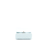 Chanel 21K Mini Top Handle Rectangular Flap Bag Pastel Blue L
