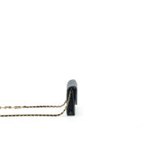 Chanel 21A Flap  Holder With Chain Black