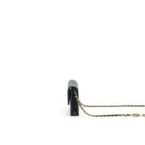 Chanel 21A Flap  Holder With Chain Black
