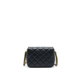 Chanel 21A Mini Square Flap Bag Caviar Black