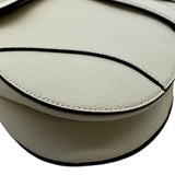 Christian Dior Saddle Grained Calfskin Leather Shoulder Bag Beige