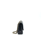 Chanel Classic Double Flap Bag Lambskin Medium Black  serial 19