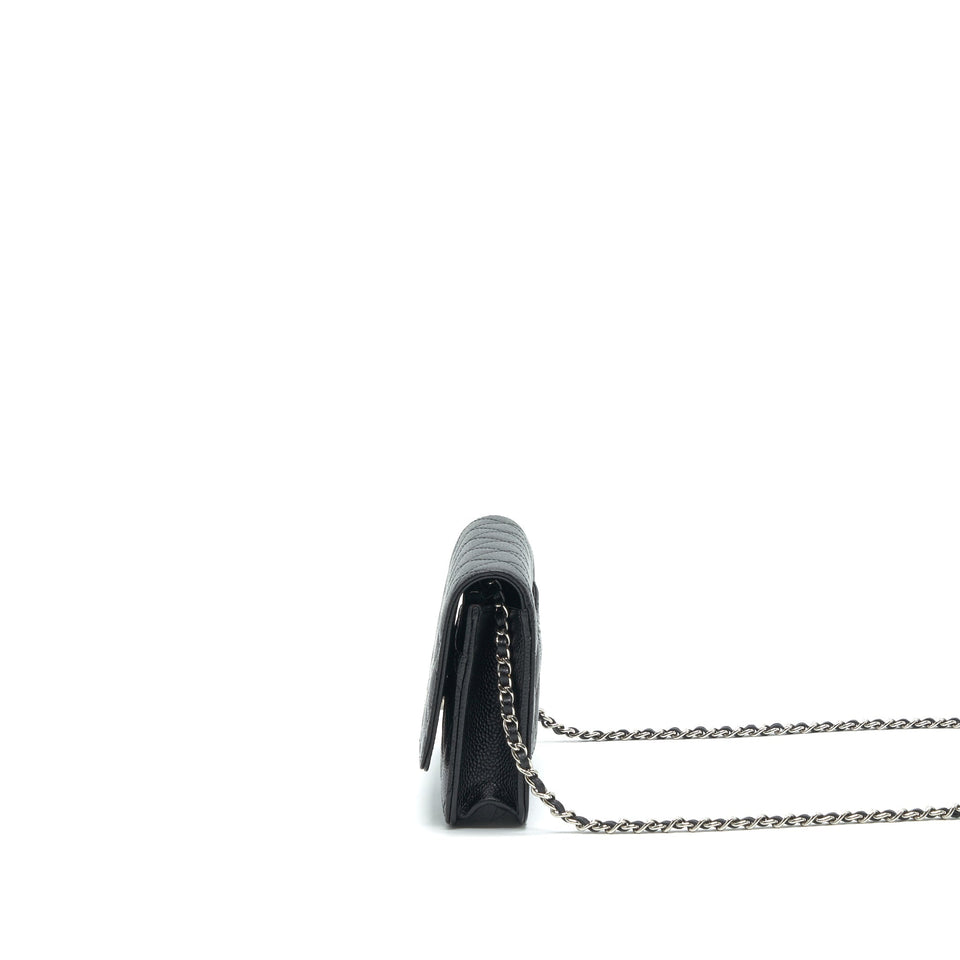 Chanel Wallet on Chain WOC in Caviar