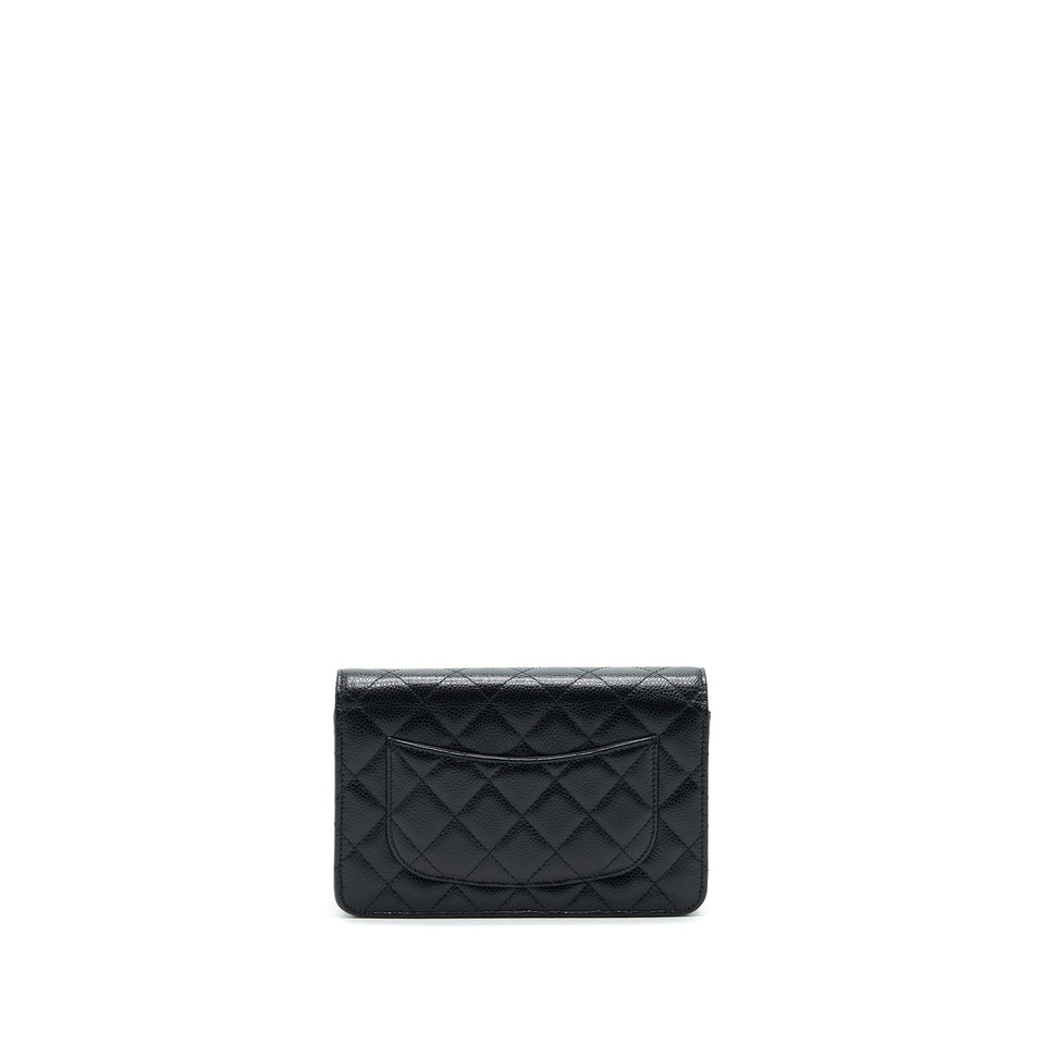 Chanel Wallet on Chain WOC in Caviar