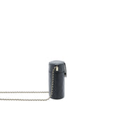 Chanel Vertical Clutch with Chain Lambskin Black L