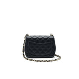 Chanel Mini Square Lambskin Black L serial 29