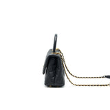 Chanel Caviar Mini Cocohandle Black  serial25