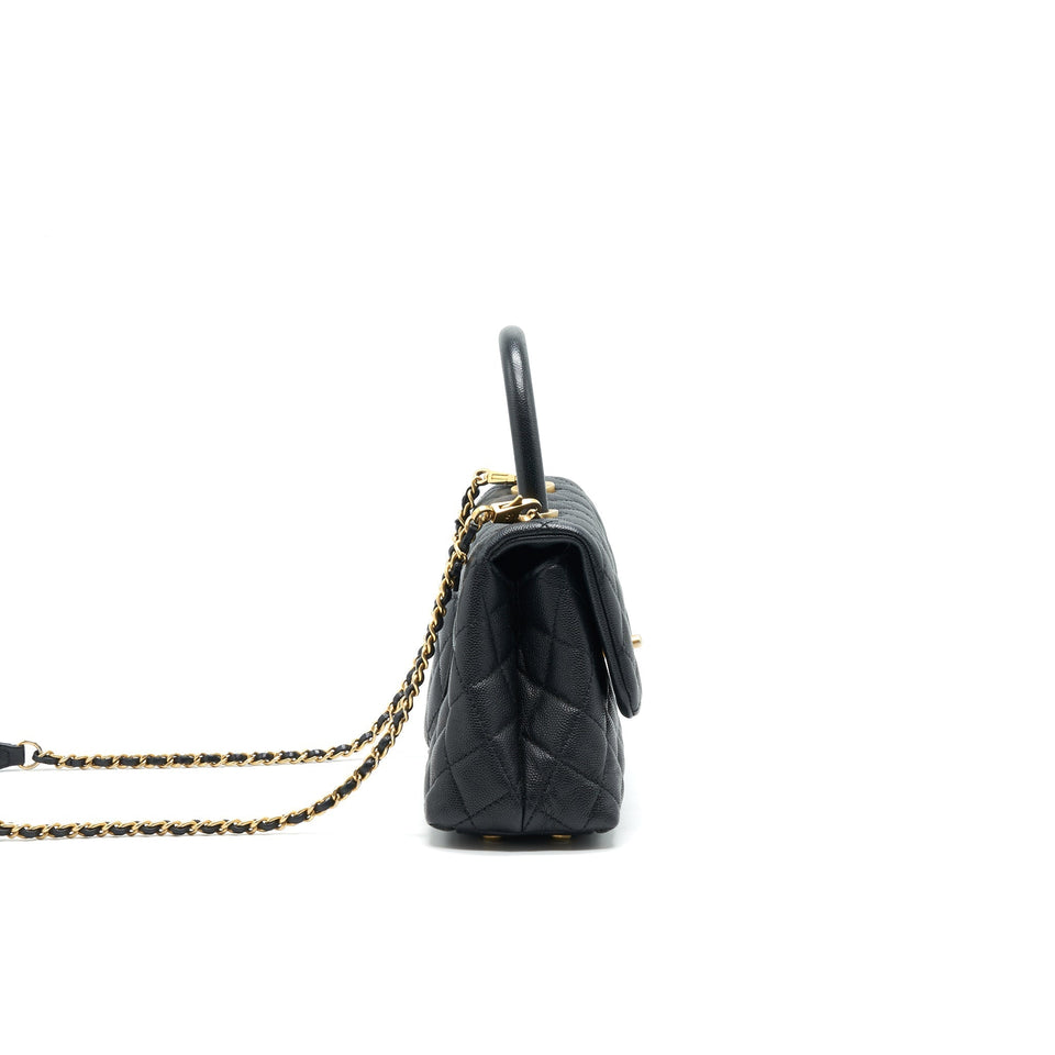 Chanel Caviar Mini Cocohandle Black  serial25