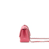 Chanel Mini Square Flap Bag Lambskin Pink