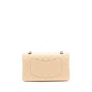 Chanel Medium Classic Double Flap Bag Caviar Beige