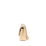 Chanel Medium Classic Double Flap Bag Caviar Beige