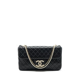 Chanel Westminster Shoulder Bag Lambskin Black L