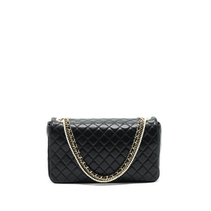 Chanel Westminster Shoulder Bag Lambskin Black L