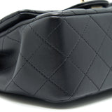 Chanel Mini Square Lambskin Black L serial 29