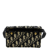 Christian Dior Saddle Oblique Canvas Belt Bag Navy Blue